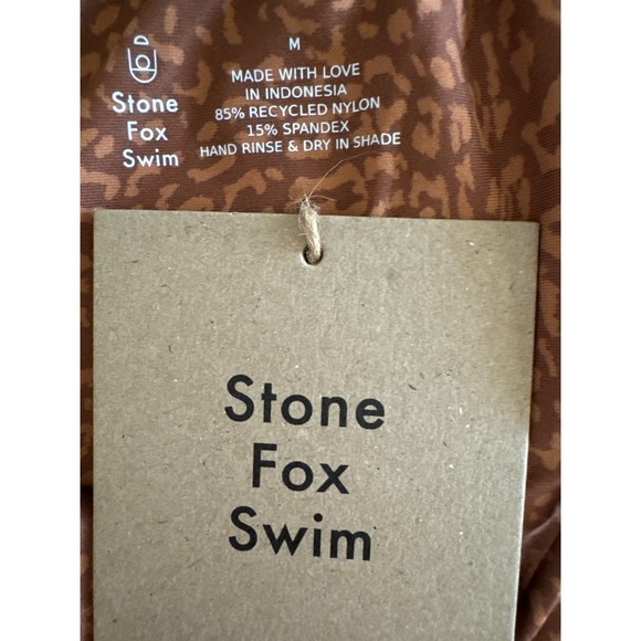 Stone Fox SWIM LELE TOP & RIVER BOTTOM TWO PIECES SET in WILD CAT MEDIUM NWT - Picture 13 of 16
